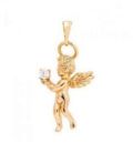 Кулон лимонная позолота «Ангелочек»