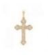 Крестик позолота, без распятия в камнях