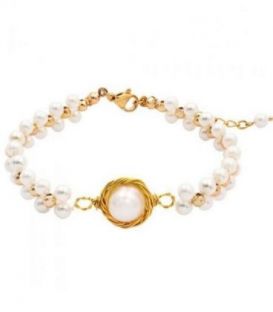 Браслет лимонна позолота «Перлини»