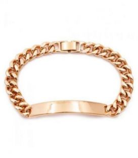 Браслет лимонная позолота, панцирное плетение с пластиной