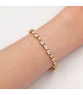 Браслет лимонная позолота «Камушки»