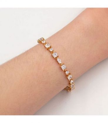 Браслет лимонная позолота «Камушки»