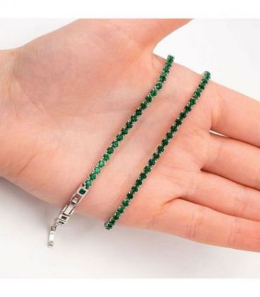 Чокер, родий с камушками