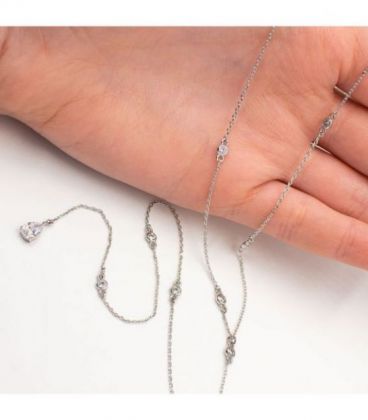 Ланцюжок з підвіскою, родію