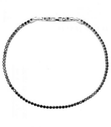 Чокер, родий с камушками