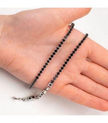 Чокер, родій з камінчиками