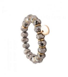 Кільце з чеського кришталю з позолотою.