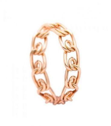 Кольцо цепочка, позолота Xuping (медзолото)