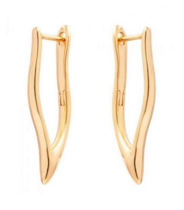 Сережки лимонна позолота «Голочки» англійська застібка