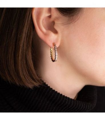 Сережки Xuping лимонна позолота «Підкова» англійська застібка