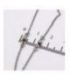 Украшение на шею "Лаконичность" родий (сталь)