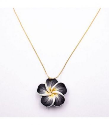 Подвеска на цепочке лимонная позолота "Цветок" (Медицинское золото)