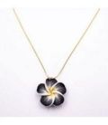 Підвіска на ланцюжку лимонна позолота "Квітка" (Медичне золото)
