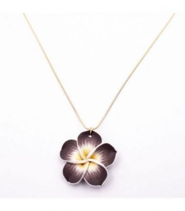 Подвеска на цепочке лимонная позолота "Цветок" (Медицинское золото)