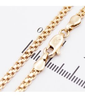 Ланцюжок лимонна позолота "дворядне якірне" 0,3/50 см (Медичне золото)