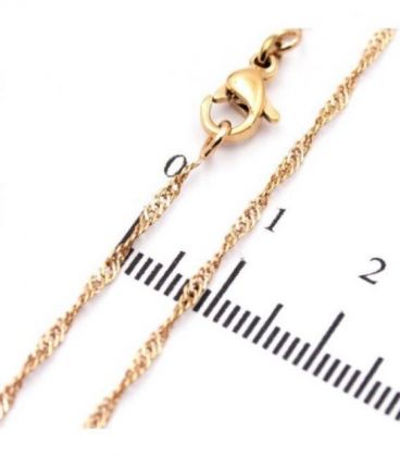 Цепочка 0,2/45 см (Медицинское золото) лимонная позолота