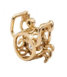 Підвіска лимонна Крабік, що танцює діамант (Медичне золото)