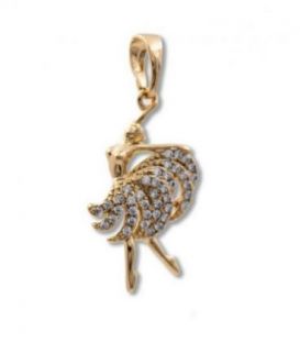 Підвіска лимонна позолота "Пристрасть" (Медичне золото)