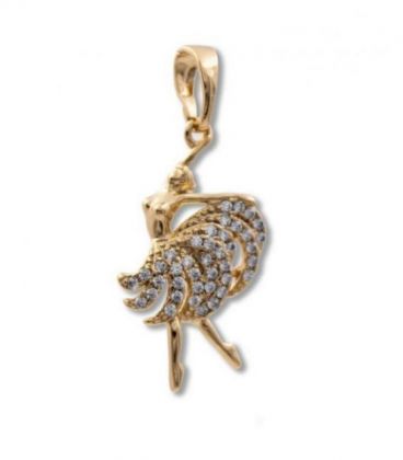 Підвіска лимонна позолота "Пристрасть" (Медичне золото)