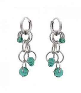 Серьги родий "Колечки" (Медицинское золото)