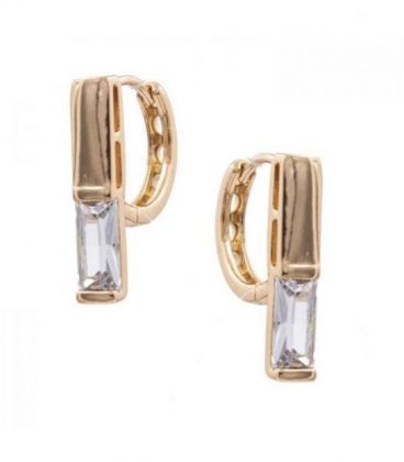 Серьги лимонная позолота "Единство" (Медицинское золото)