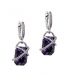 Серьги родиум Swarovski "Загадка" (Медицинское золото)