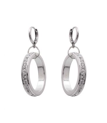 Серьги родиум "Кольца" (Медицинское золото)