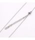 Цепочка Xuping якорное плетение родий 0,1/44 см+5,5 см (Медицинская сталь)