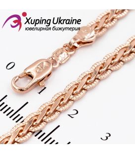 Ланцюжок Xuping лимонна позолота "Лисячий хвіст" 0,4/50 см (Медичне золото)
