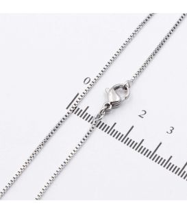 Ланцюжок родій Венеціанське плетіння 0,15/60 см (Медичне золото)