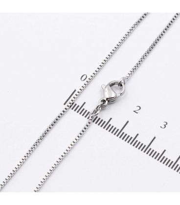 Ланцюжок родій Венеціанське плетіння 0,15/60 см (Медичне золото)