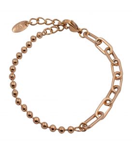 Браслет комбіноване плетіння лимонна позолота