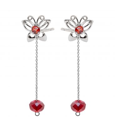 Серьги гвоздики "Воспоминание" родий