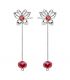 Серьги гвоздики "Воспоминание" родий