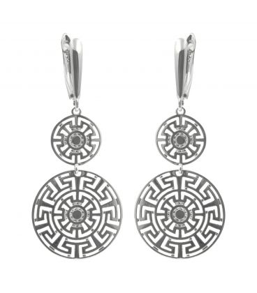 Серьги классические "Атлантида" (Медицинское золото)