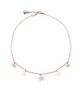 Браслет на ногу Xuping комбінованого плетіння з підвісками 23-26 см