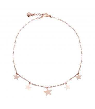 Браслет на ногу Xuping комбінованого плетіння з підвісками 23-26 см