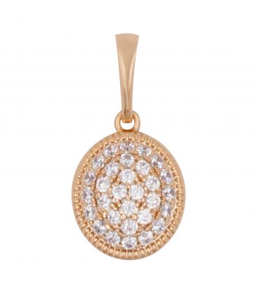 Подвеска "Молекули" лимонная позолота