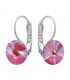 Сережки з кристалами Swarovski родіум