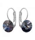 Сережки з кристалами Swarovski родіум