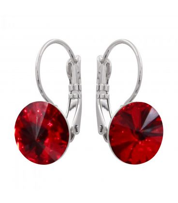 Сережки з кристалами Swarovski родіум