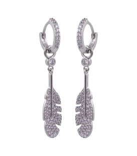 Сережки-трансформери "Невагомість" родій