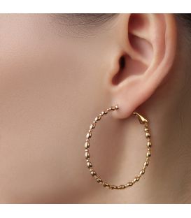 Серьги "Флирт" лимонная позолота