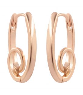 Серьги классические "Завитки" лимонная позолота