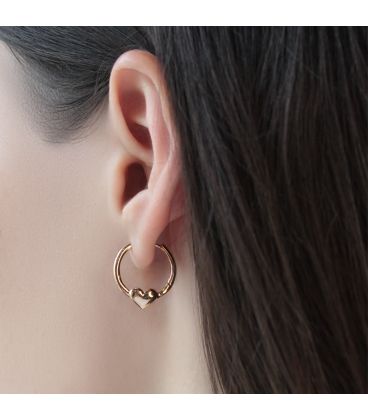 Серьги классические "Искушение" лимонная позолота