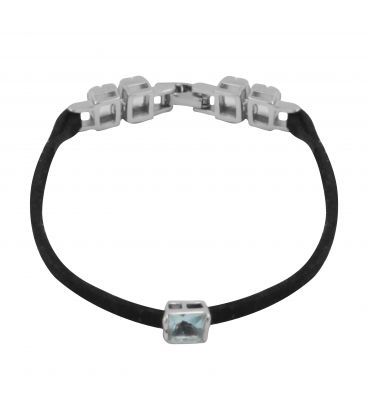 Браслет замшевий "Каприз" родій