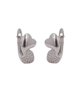 Сережки класичні "Феліція" родій