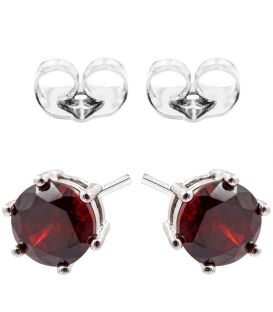 Сережки-гвоздики "Камінчик 0,6 см" родій