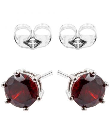 Сережки-гвоздики "Камінчик 0,6 см" родій