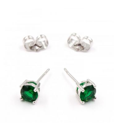 Серьги-гвоздики родий